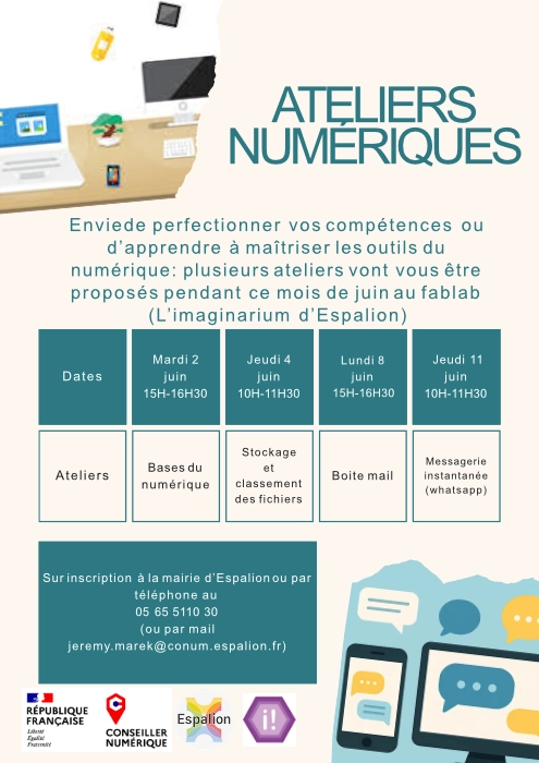 Affiche d'atelier numérique